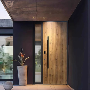 DEMEA China Custom Exterior Wood Look Cast Aluminum Pivot Door