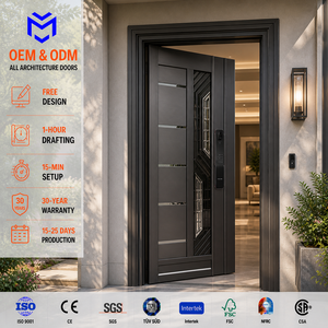 Custom French Gold Security 304 Stainless Steel Door