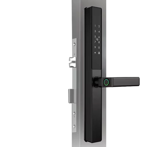 Smart Access Narrow Aluminum Frame Fingerprint Door Lock System