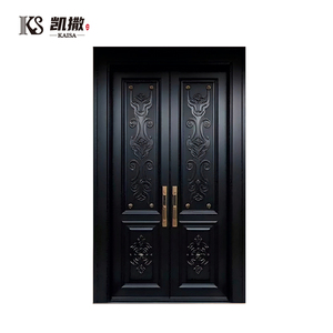 High Performance Large Aluminium Entrance Door, Waterproof , Fireproof And Cold Resistant European Style For Villa & Courtyard