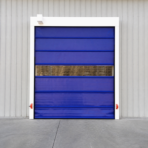 Rapid Stacking Door High Speed PVC Industrial Door Automatic Folding Security Gate Wind Resistant