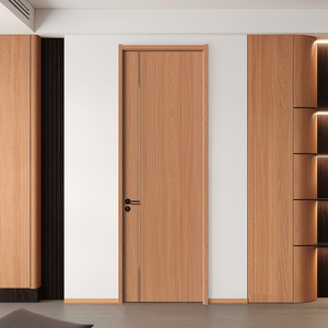 Modern Luxury Solid Wood Slab Pivot Entry Doors Chinese Design Style