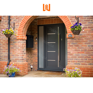 Fast Shipping Custom Front Entry Aluminum Doors House Home Entry Security Doors
