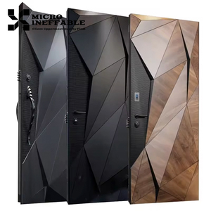 Luxury Design Hot Sale Custom Front Entry Door Main Stainless Steel Security Doors Aluminum Home Doors Security