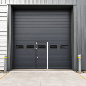 Large Size Heavy Duty Industrial Sectional Overhead Door For Factory Exterior Entrance