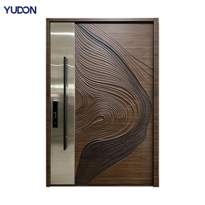 YUDON DOOR Aluminum Pivot Door Puertas De Seguridad Exterior Modern Entry Door