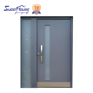 Luxury Aluminum Hurricane Impact Front Entry Door NOA FPA AAMA NFRC Certified