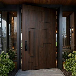 Modern Aluminum Pivot Entry Door Luxury Exterior Front Door Custom Size OEM ODM