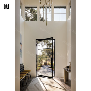 Modern Design Smart Electric Smart Glass Front Entry Door