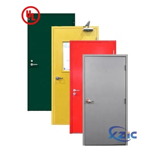 UL Listed Customized Apartment Fireproof Doors Security Steel Fire Door