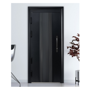 Last Design Luxury Modern Security Polymer Armored Swing Windproof Front Entrance Main Door for Apartment